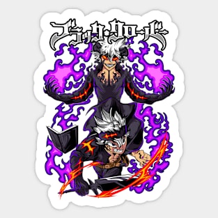 Asta Demon Form Anime Fanart Sticker